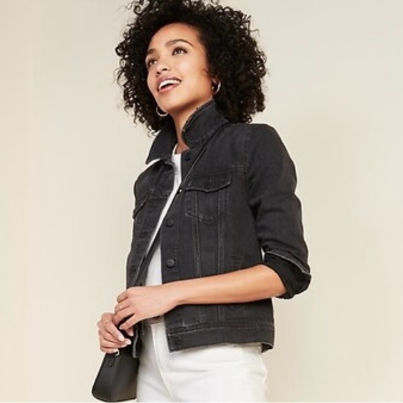 Old Navy Jackets & Blazers - Old Navy Slightly Distressed Denim Jacket Black Size Large
